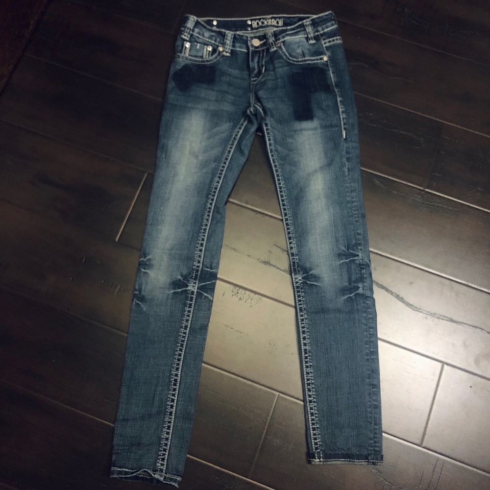 Rock & Roll Cowgirl Dark Denim Jeans! Sz 25/32